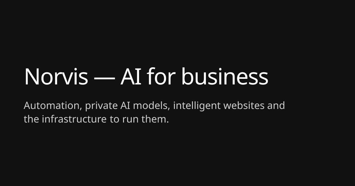 From traditional to AI-native, one measured step at a time · Norvis